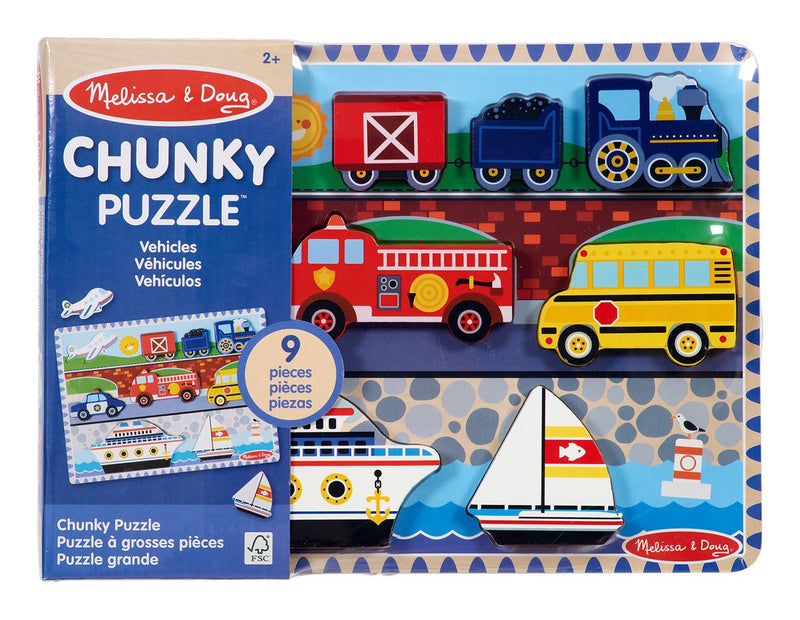 Melissa & Doug - Vehicle Chunky Puzzle - Image