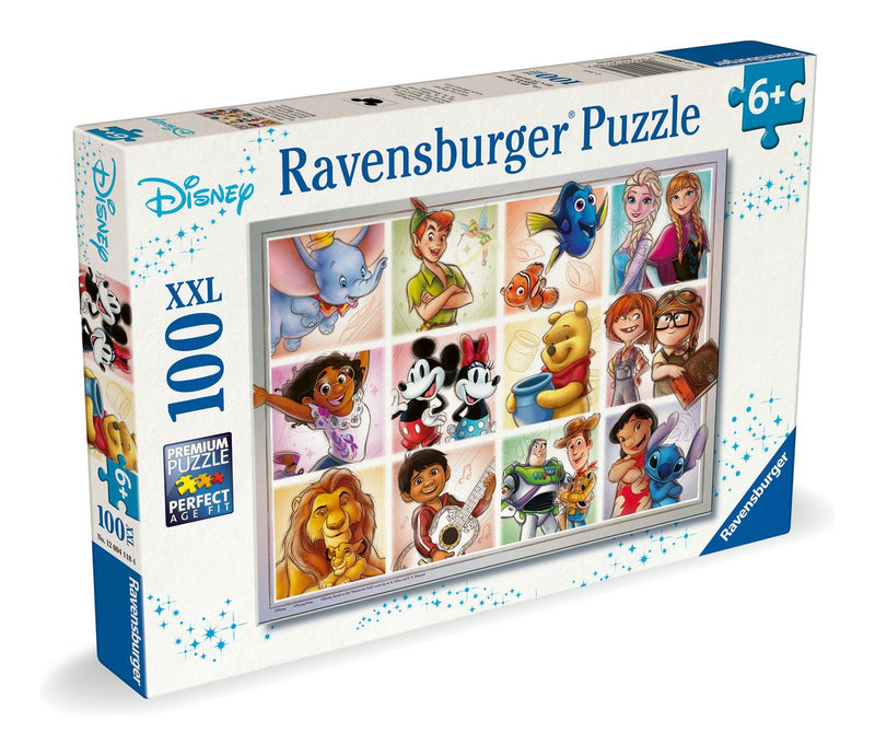 Disney Multicharacter 100 Piece XXL Jigsaw Puzzle - Image