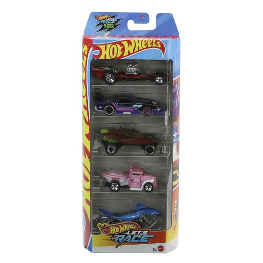 Hot Wheels Basic Car 5 Pack: Let's Race