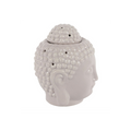 Small Grey Buddha Head Oil Burner