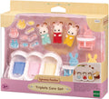 Sylvanian Families Chocolate Rabbit Triplets Care Set for Age 3 and Up collectible from Curious Minds