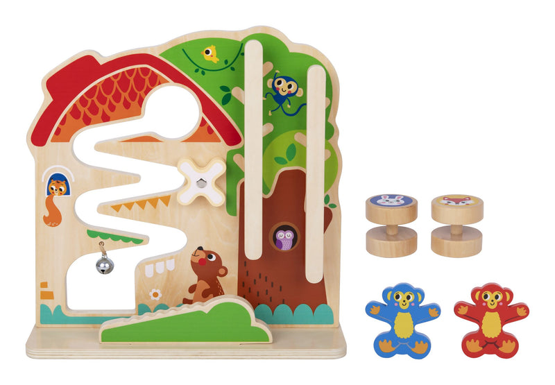 Wooden 2-in-1 Activity Ball Track - Image