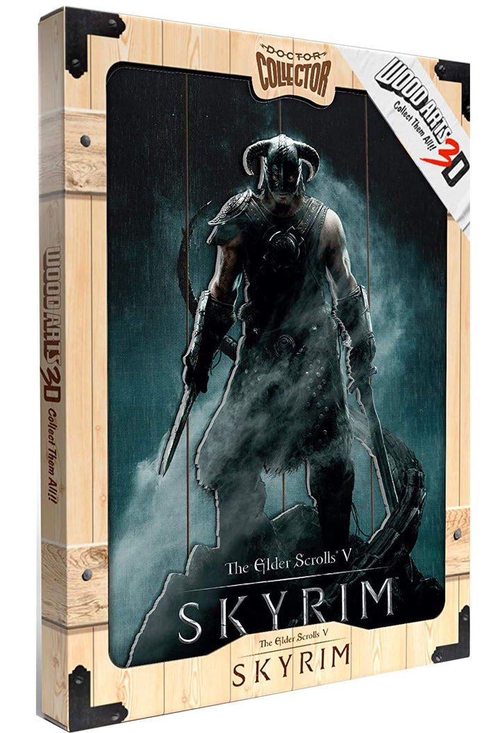 Doctor Collector Dragonborn Skyrim Woodart 3D Poster