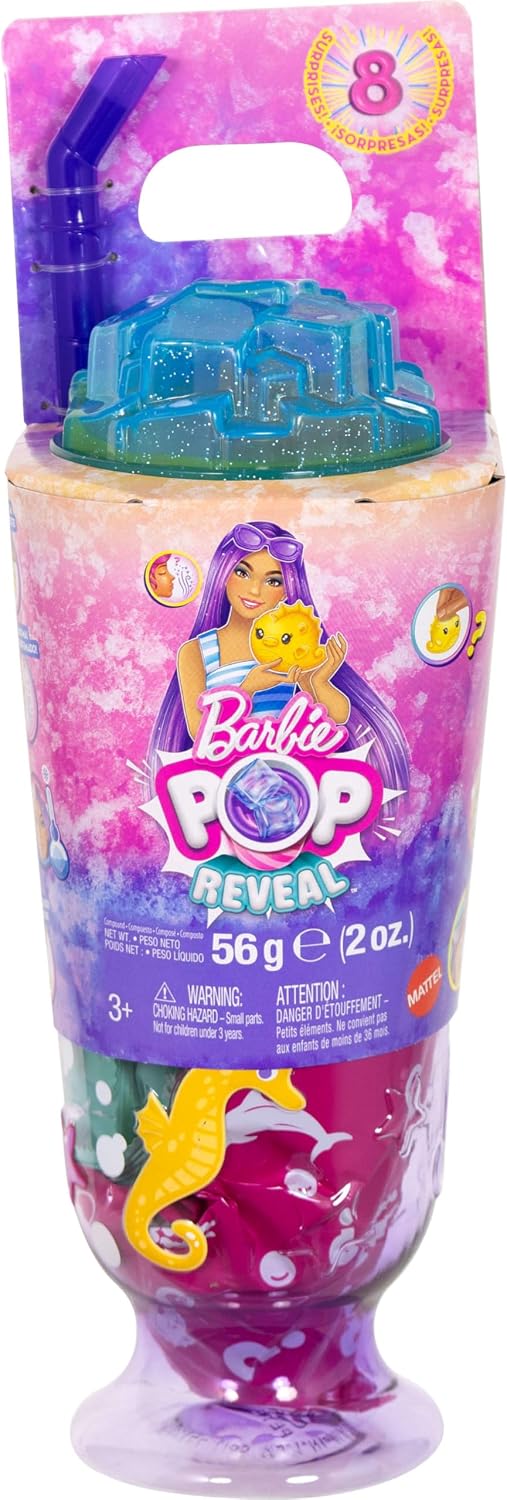 Barbie Pop Reveal Doll: Sea Slushy (Purple)