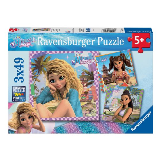 Mermaid Magic 3x49 Piece Jigsaw Puzzle