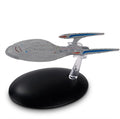 U.S.S. Enterprise NCC-1701-F (Federation Livery) Model Die Cast Ship BONUS ISSUE (Eaglemoss / Star Trek), side angle
