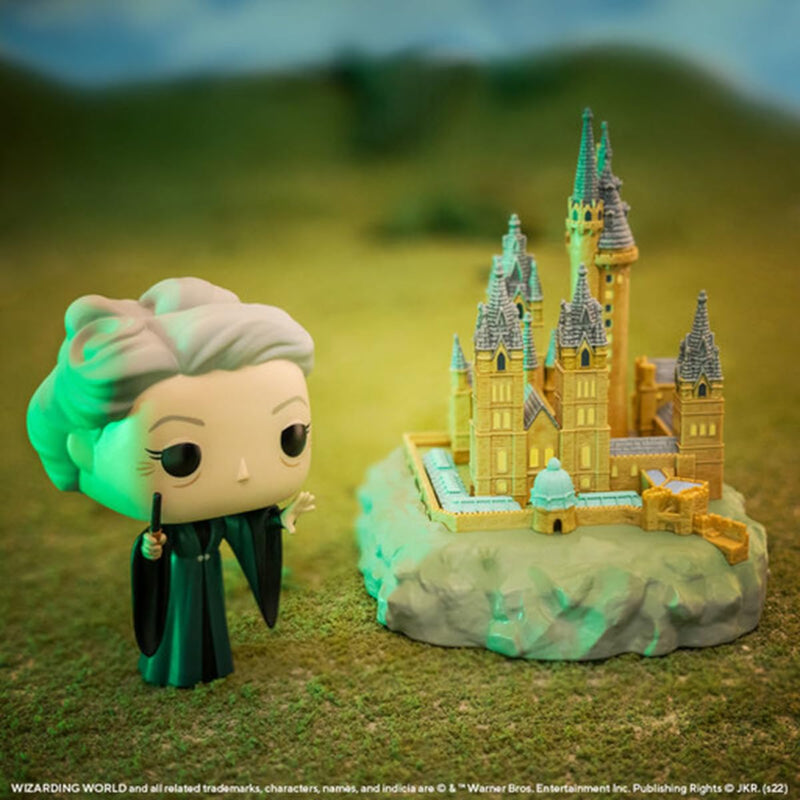 Harry Potter CoS 20th Anniversary - Minerva McGonagall with Hogwarts Funko Pop! Town Vinyl Figure, alternate view