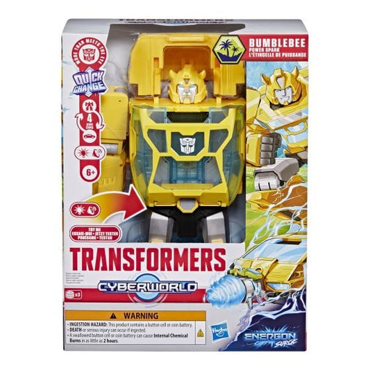Transformers CYBERWORLD Energon Surge Bumblebee Power Spark