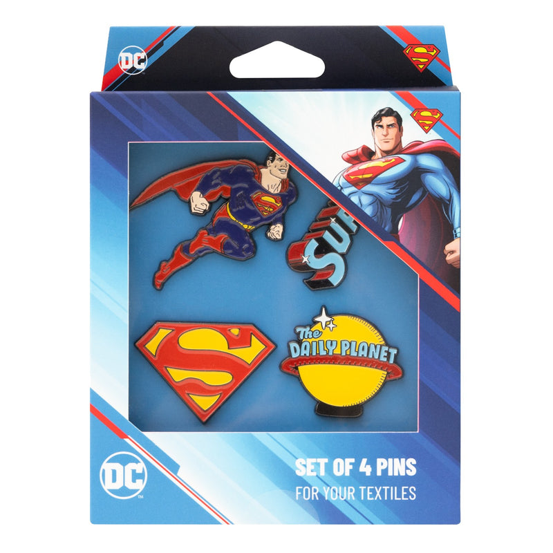 DC Comics Superman Set of 4 Pins alternate view