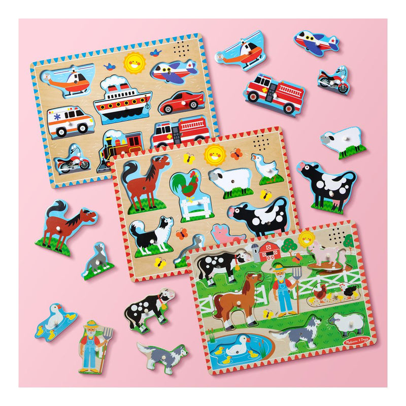 Melissa & Doug - Sound Puzzle Astd In Tray - Image