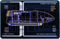 Enterprise Shuttles - Set 2 (Type 6 Shuttlecraft 'Hawking' & Captain's Yacht 'Calypso') Model Die Cast Ship (Eagl, side angle
