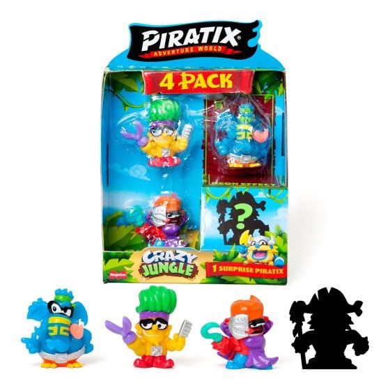 Piratix - Crazy Jungle - 4 Pack Assortment