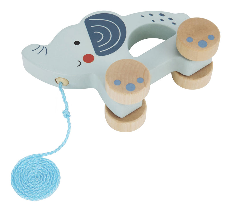 Wooden Pull Along Elephant - Image