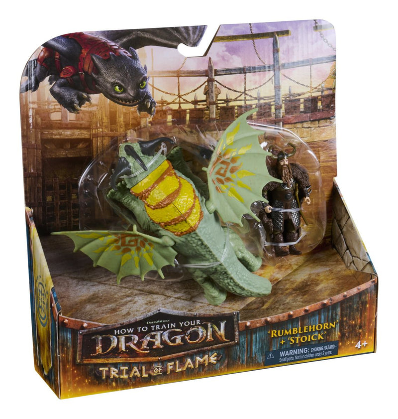 Dreamworks Dragons Rumblehorn and Stoick - Image