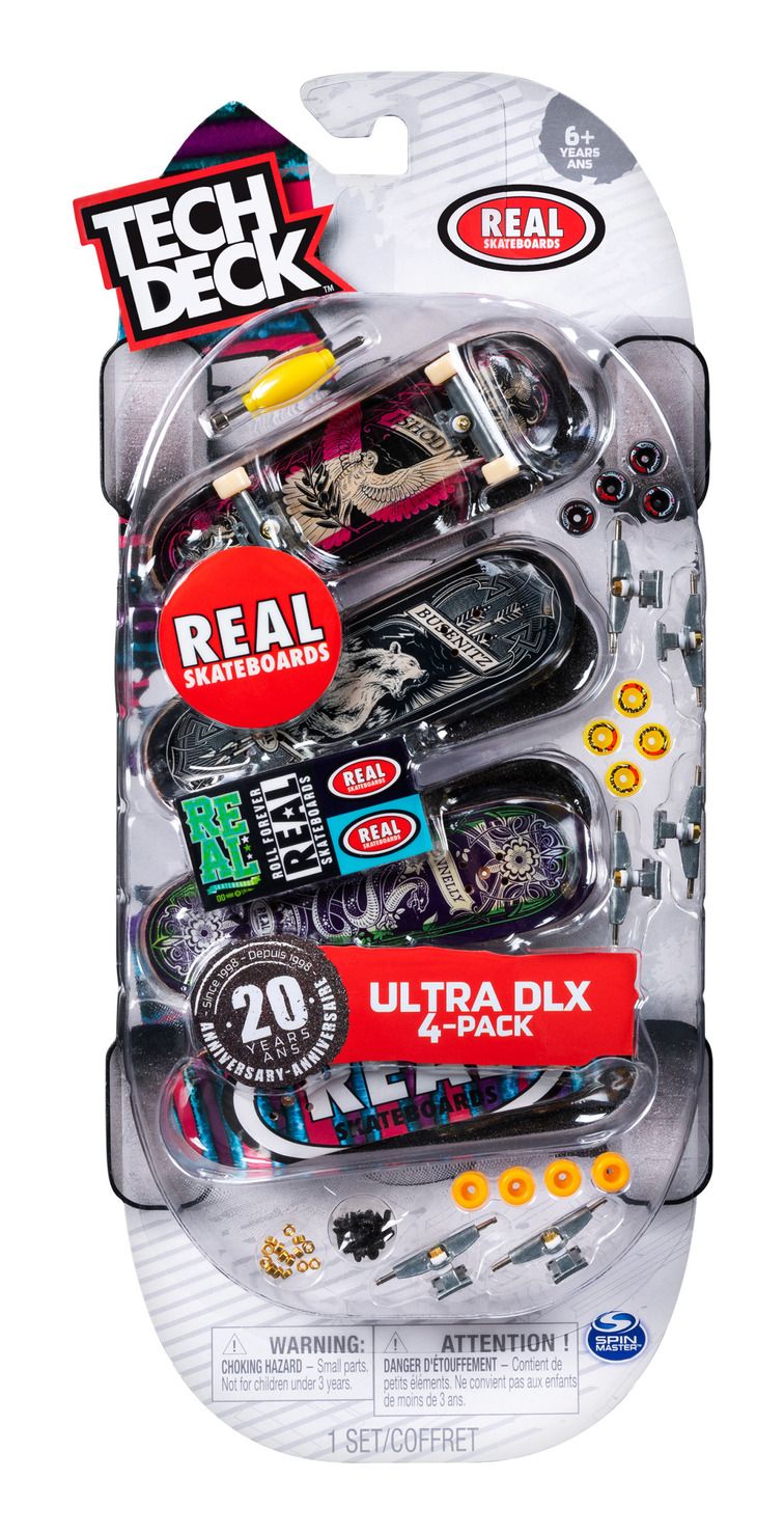 Tech Deck 96mm Fingerboard 4-Pack Assorted - Image