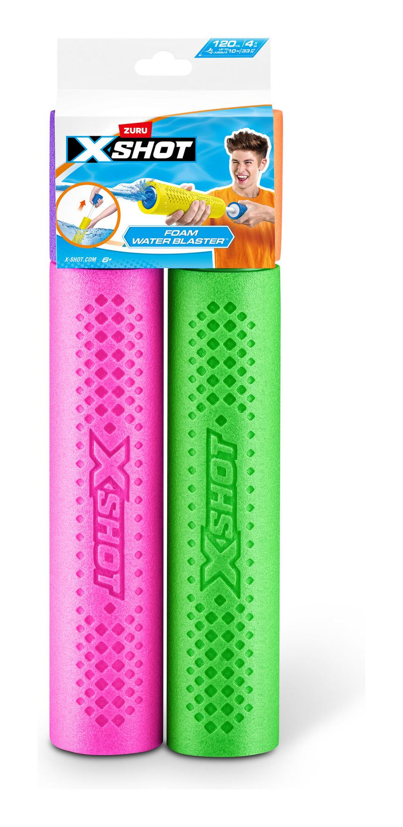 XSHOT Water Warfare S1 Foam Small Blaster 2 Pack - Image