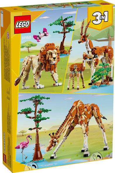 Lego Creator 3 in 1 31150 Wild Safari Animals Playset for Ages 9 & Up, in display
