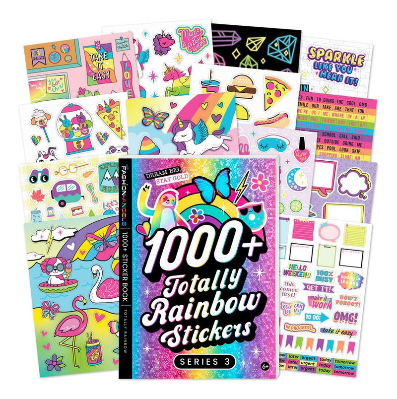 Fashion Angels 1000+ Totally Rainbow Stickers - Image