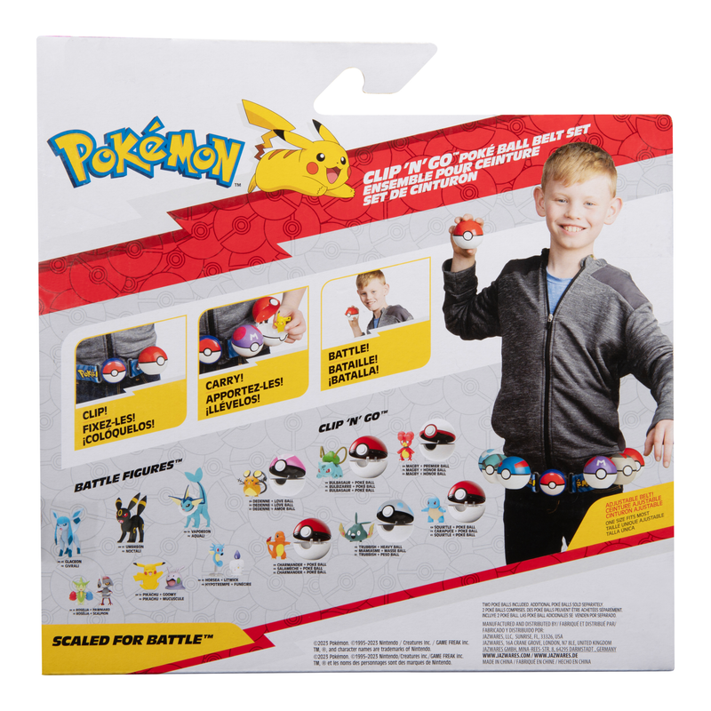 Pokemon Clip 'n Go Charmander Poke Ball Belt Set