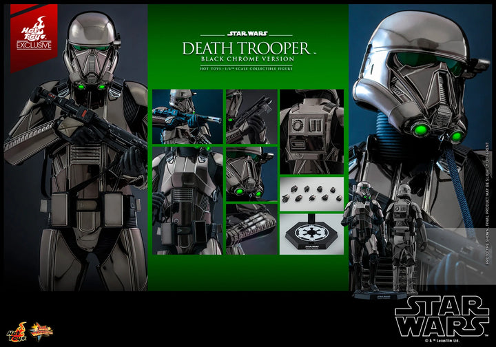 Hot Toys Star Wars Death Trooper (Black Chrome Version) Exclusive 1/6 Scale Figure