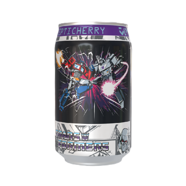Transformers  Decepticherry Cherry Vanilla Soda Flavour Can 330ml