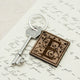 Personalised Decorative Initial Wooden Keyring