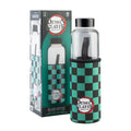 Demon Slayer Glass Water Bottle 500ml with Neoprene Sleeve close up detail
