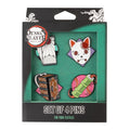 Demon Slayer Enamel Pin Badge Set of 4 Zinc Alloy alternate view
