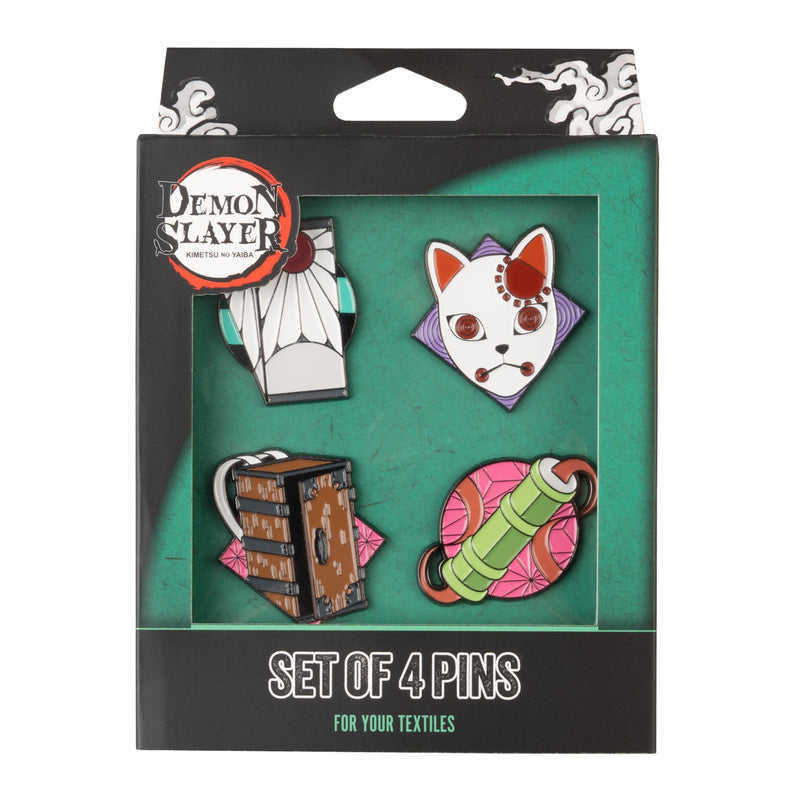 Demon Slayer Enamel Pin Badge Set of 4 Zinc Alloy alternate view