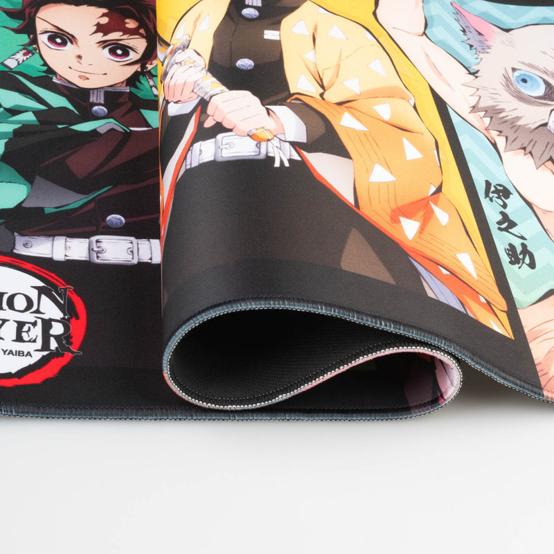 Demon Slayer XL Mouse Mat 80 x 35 cm Desk Pad close up detail
