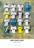 Derby County FC Shirts - A2 Signed Limited Edition Prints collectible from Terry Kneeshaw Art