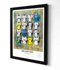 Derby County FC Shirts A3 collectible from Terry Kneeshaw Art