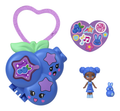 Polly Pocket Doll & Micro Compact, Keychain and Sticker Sheet - Image