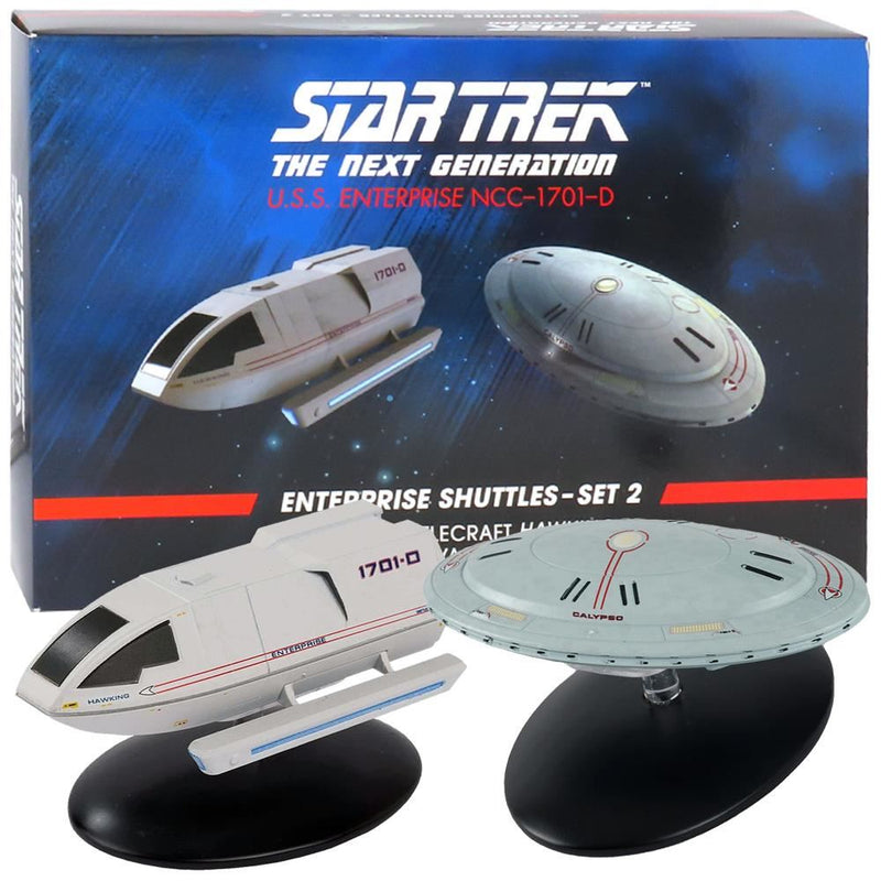 Enterprise Shuttles - Set 2 (Type 6 Shuttlecraft 'Hawking' & Captain's Yacht 'Calypso') Model Die Cast Ship (Eaglemoss / S...