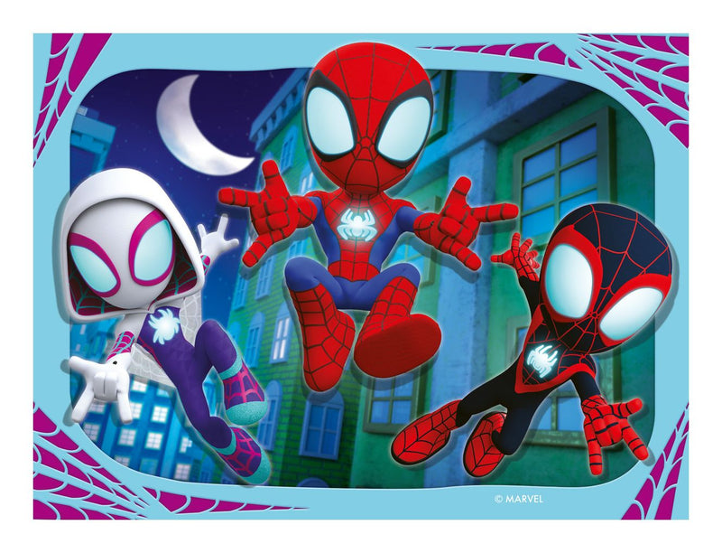 Spidey and His Amazing Friends 4 in a Box Jigsaw Puzzle - Image