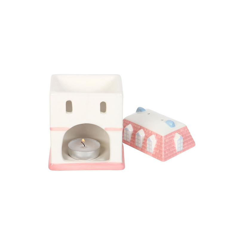 Pastel House Oil Burner and Wax Warmer