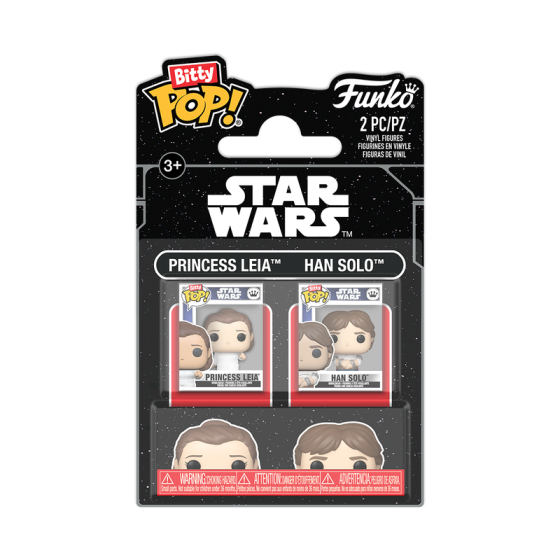 Bitty Pop! Star Wars ESB P Leia & Han Solo 2 Pack