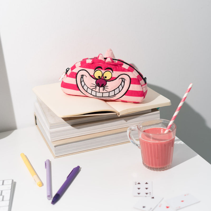 Disney Alice in Wonderland Cheshire Cat Plush Case close up detail