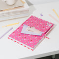 Disney Alice in Wonderland Cheshire Cat Premium A5 Plush Cover Notebook design detail