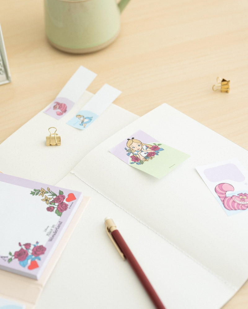 Disney Alice in Wonderland Sticky Notepad packaging view