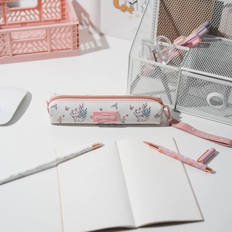 Disney Bonjour Marie Pen, Pencil and Case Set close up detail