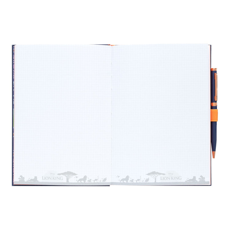 Disney Lion King Premium A5 Notebook with Pen close up detail