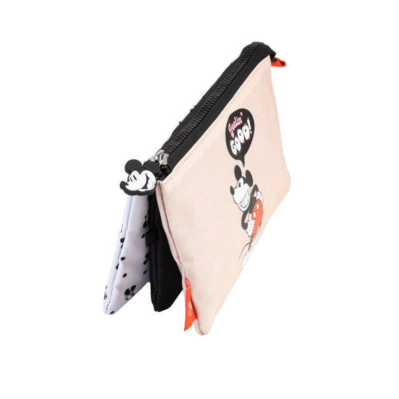 Disney Mickey Mouse 100th Anniversary 3 Compartment Pencil Case side angle