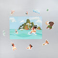 Disney Moana Die-Cut Magnet Set close up detail