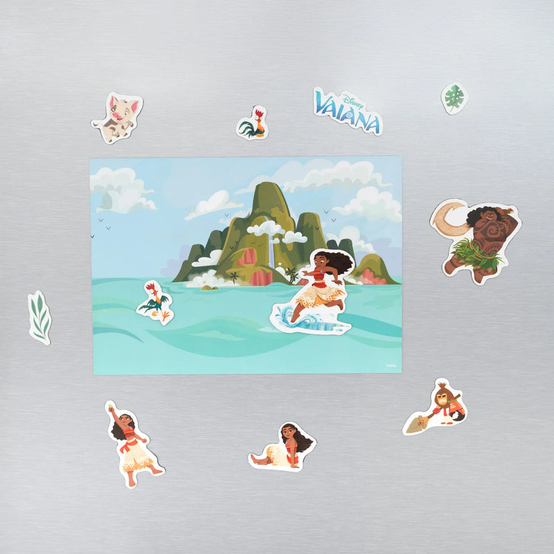 Disney Moana Die-Cut Magnet Set close up detail