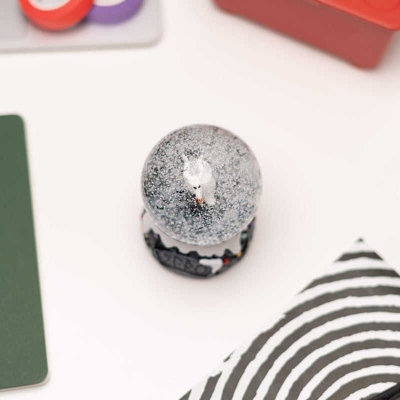 Disney The Nightmare Before Christmas Zero Snow Globe close up detail