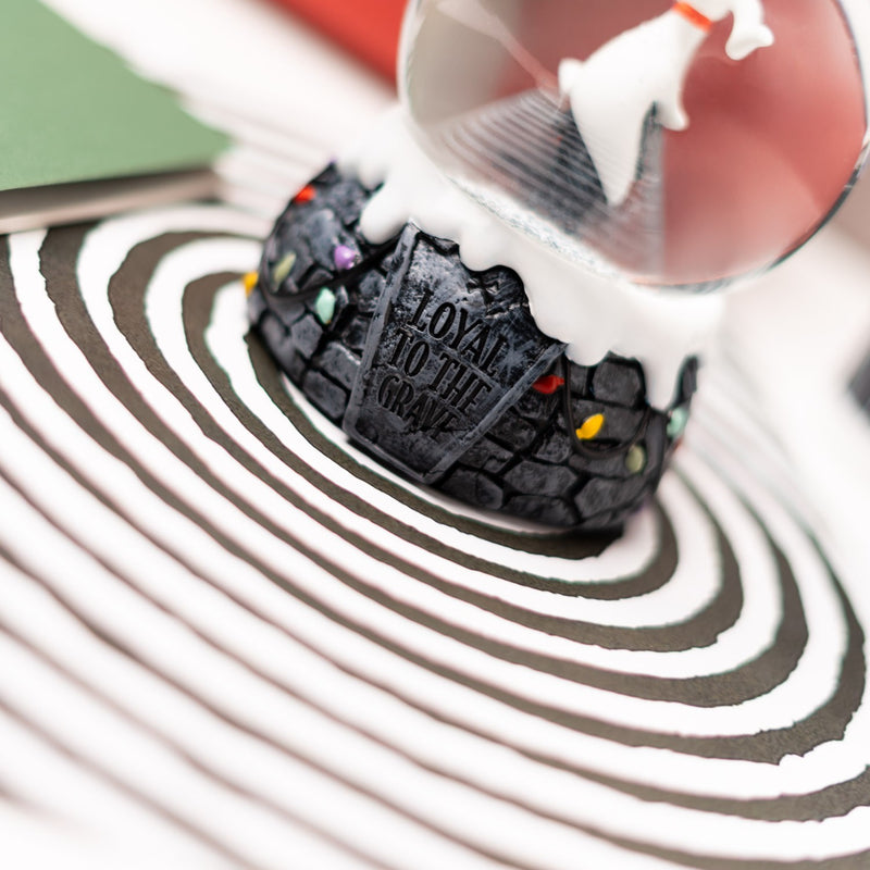Disney The Nightmare Before Christmas Zero Snow Globe design detail