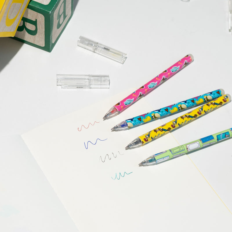 Disney Pixar Erasable Pen Set of 4 in Assorted Colours side angle