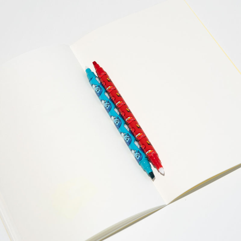 Disney Pixar Set of 12 Dual Tip Erasable Markers design detail