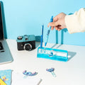 Disney Stitch Acrylic Pen Holder with Figure and Writing Set design detail